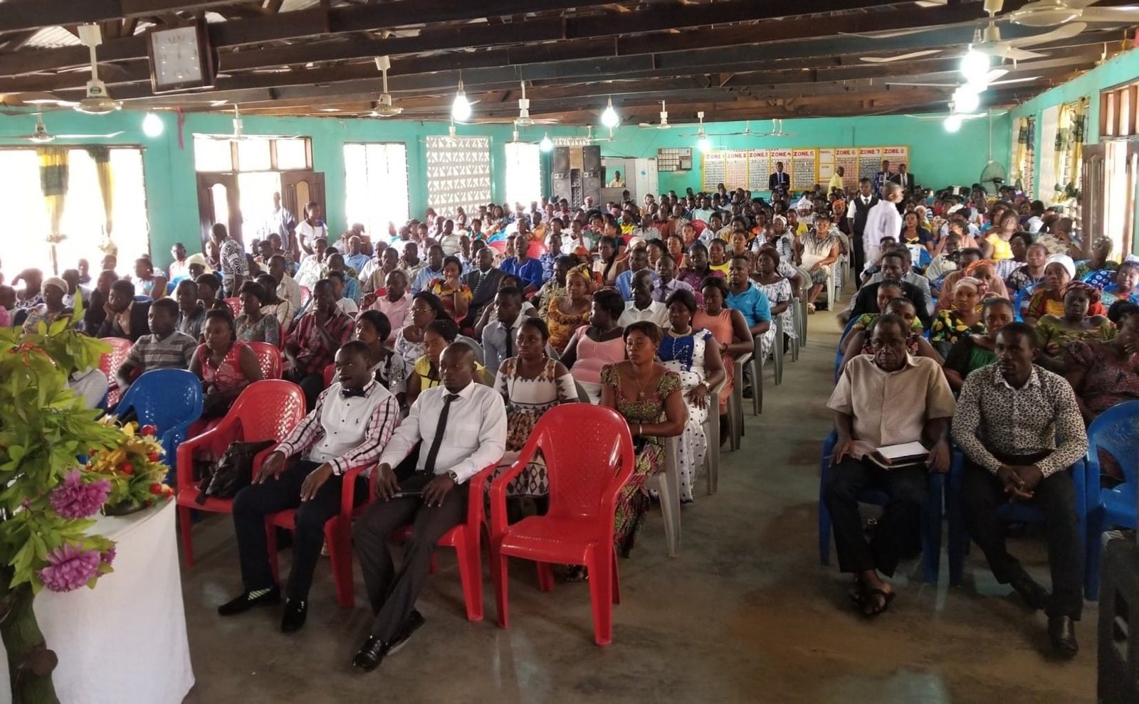 Congregation in Ghana